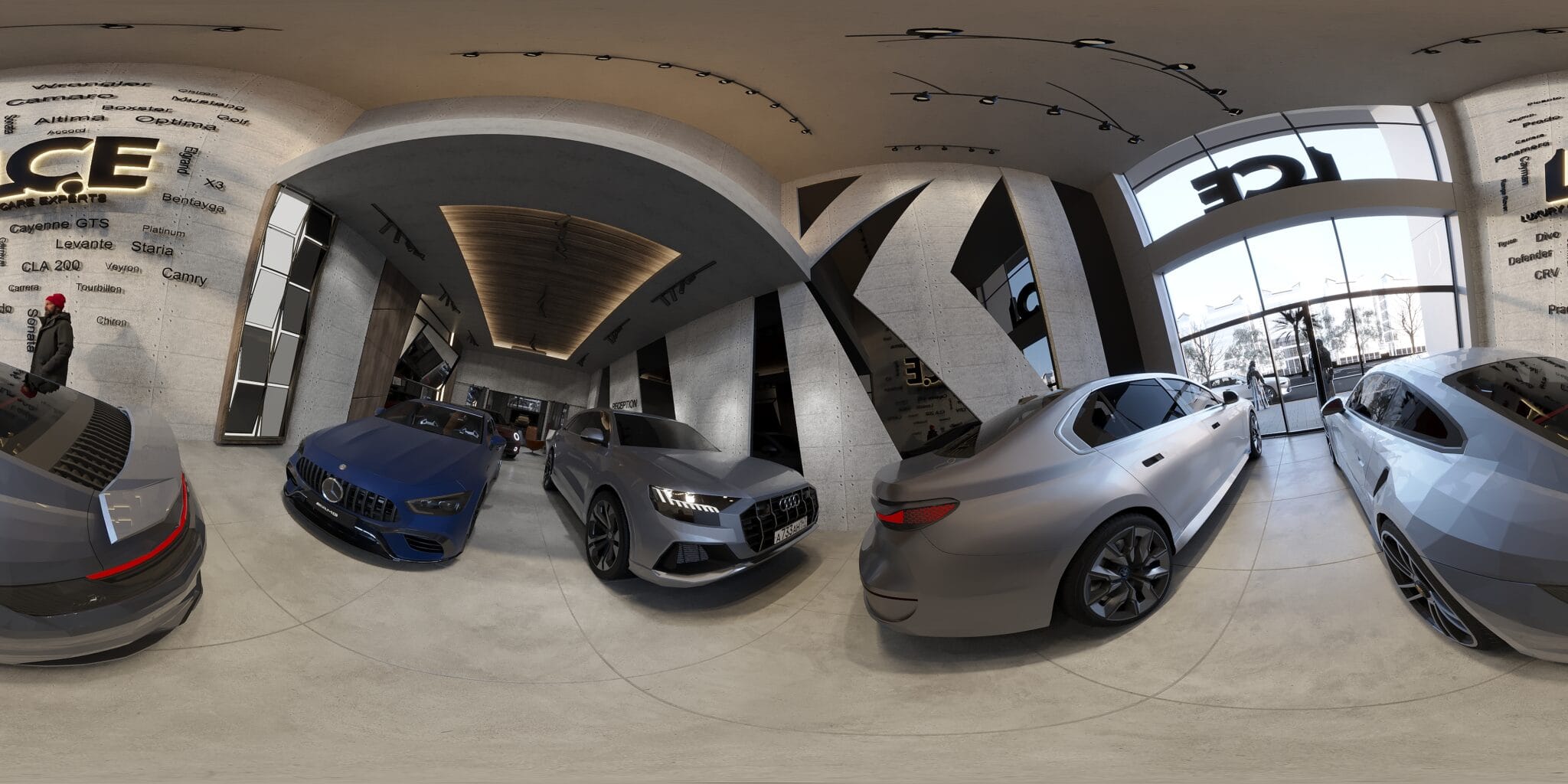 360 تصميم داخلى محل 