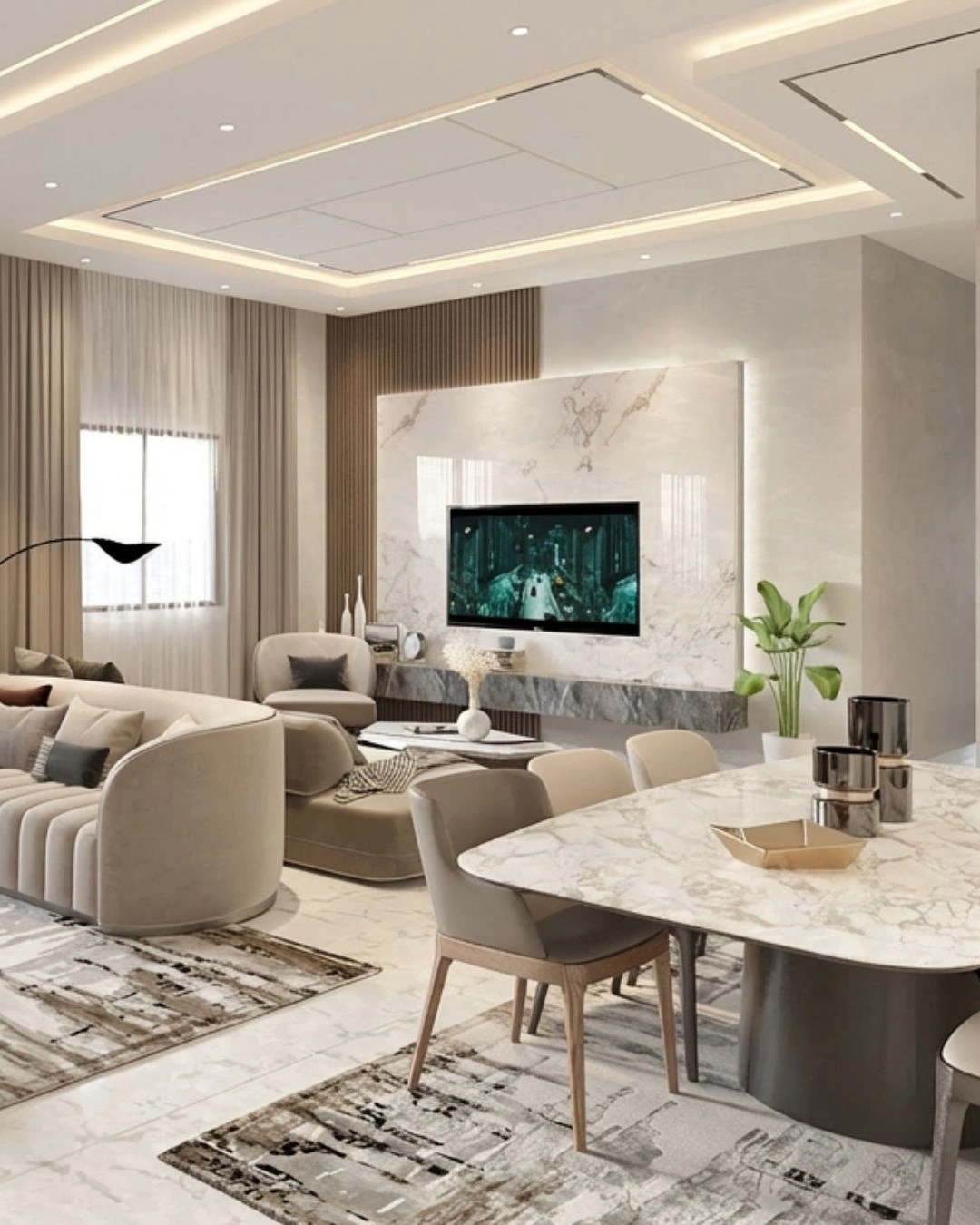 Finishing of hotel apartments. Fifth Settlement, 260 square meters