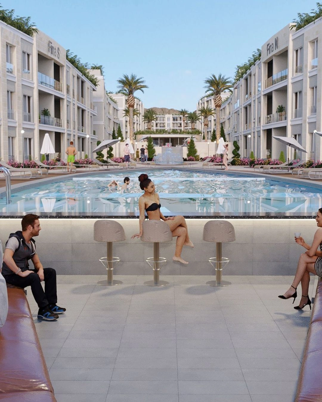 A tourist resort project in the city of Hurghada.