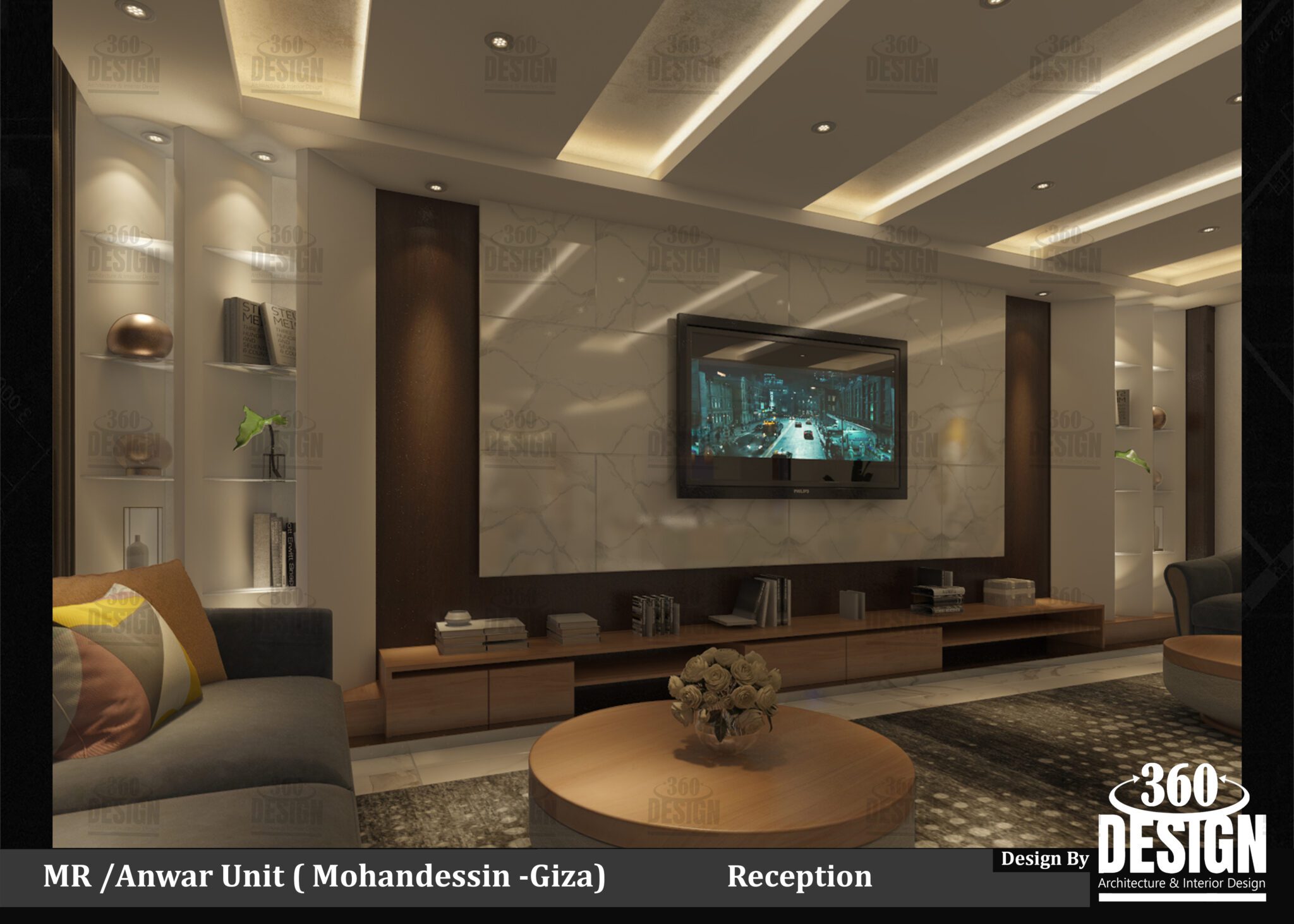 تصميم داخلى شقه سكنية مودرن السعودية