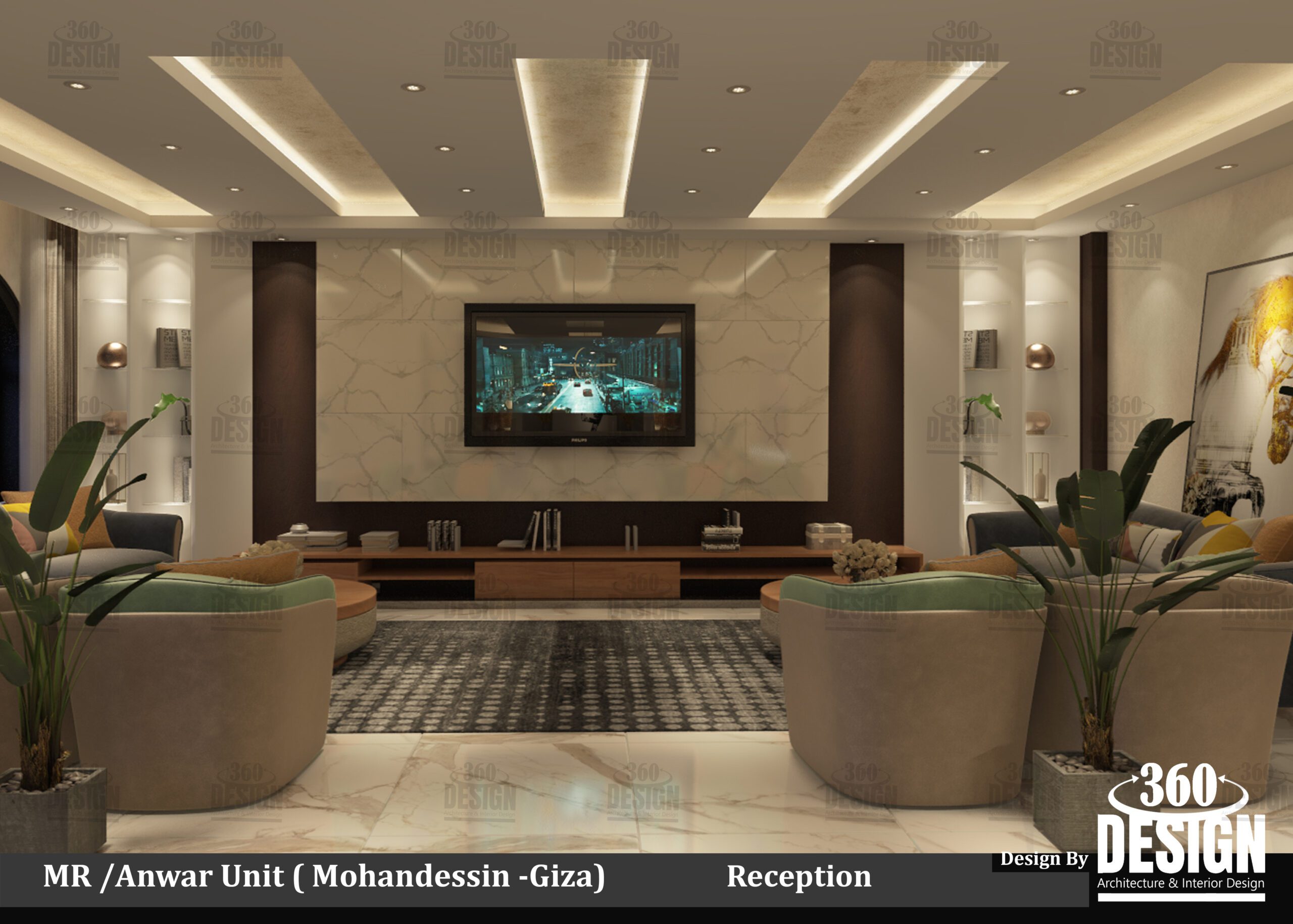 تصميم داخلى شقه سكنية مودرن السعودية