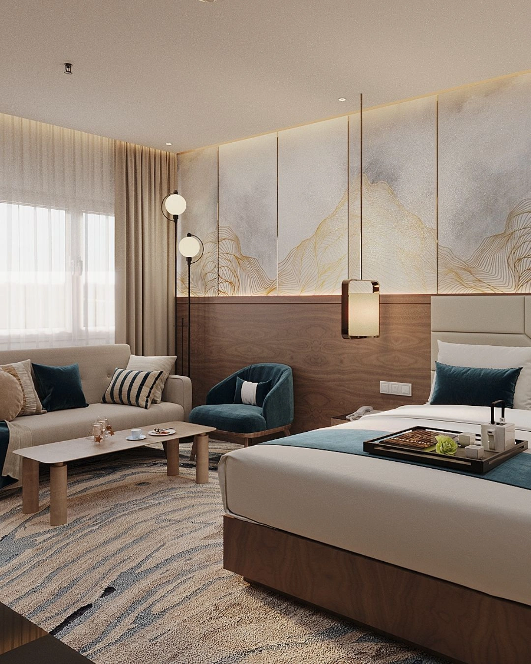 Interior design for a five-star hotel in Riyadh